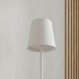 AKKU-STEHLEUCHTE 22/130 cm    - Weiß, Design, Kunststoff/Metall (22/130cm) - Novel