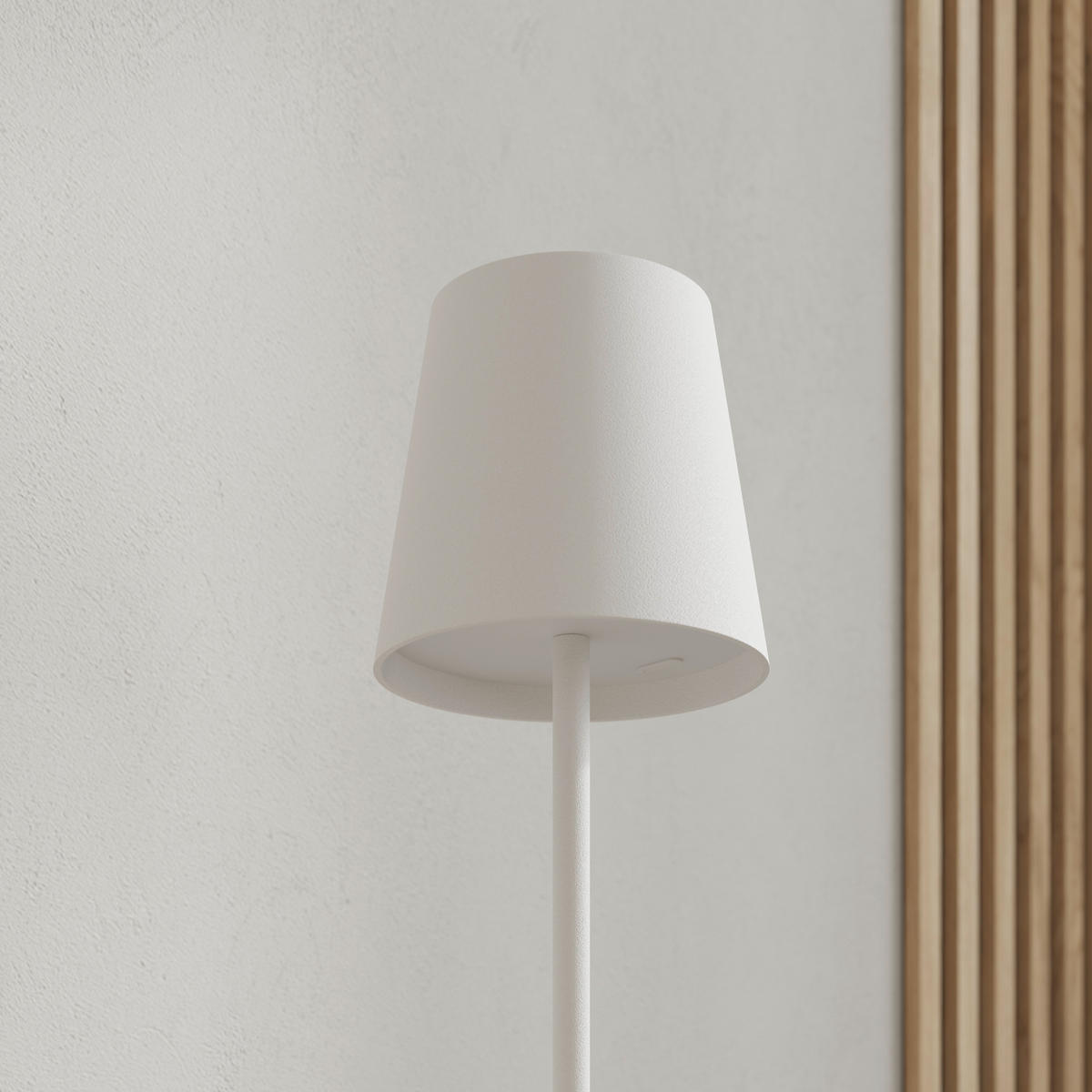 PORTABEL GOLVLAMPA Lauderdale 22/130 cm    - vit, Design, metall/plast (22/130cm) - Novel