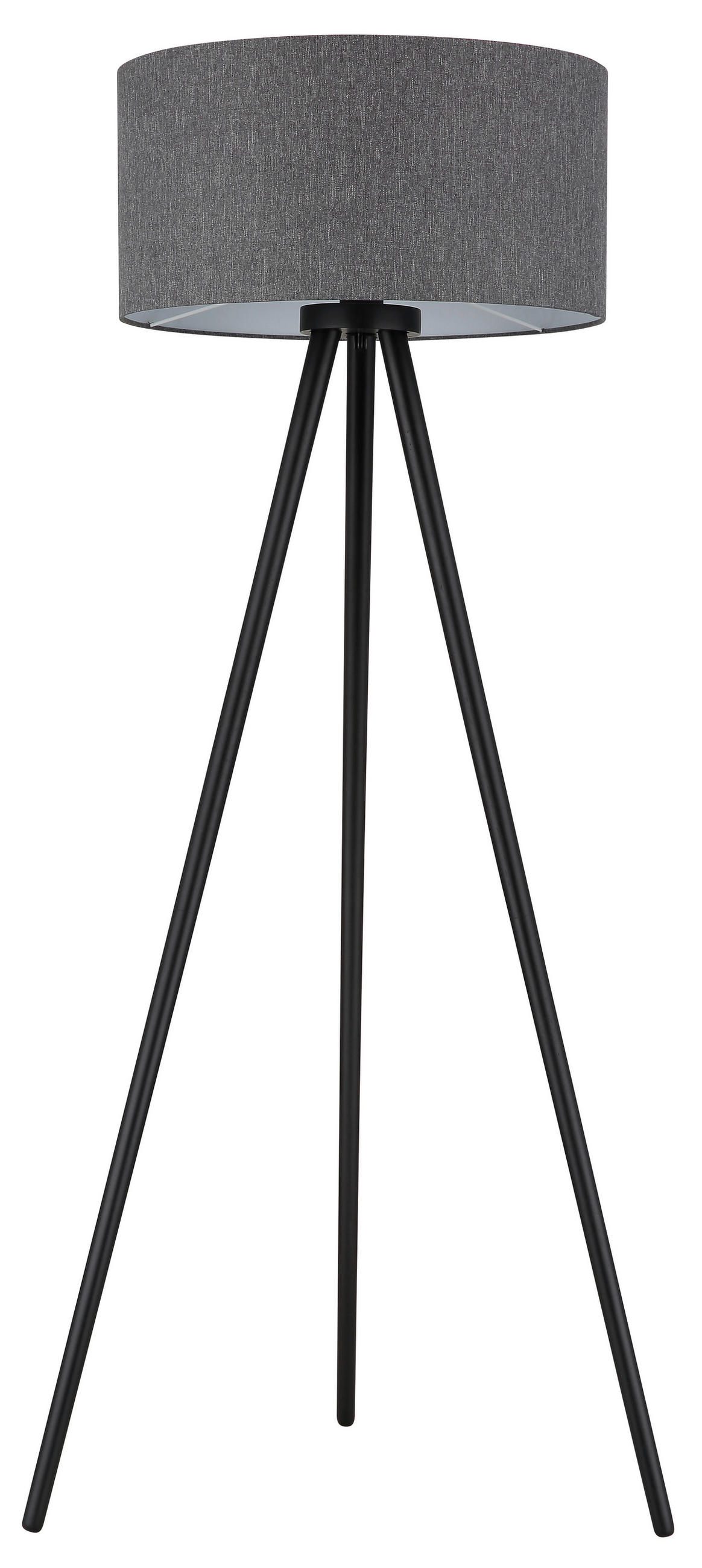 STEHLEUCHTE Stabilo 57/148 cm  - Anthrazit/Schwarz, Design, Holz/Kunststoff (57/148cm) - Globo