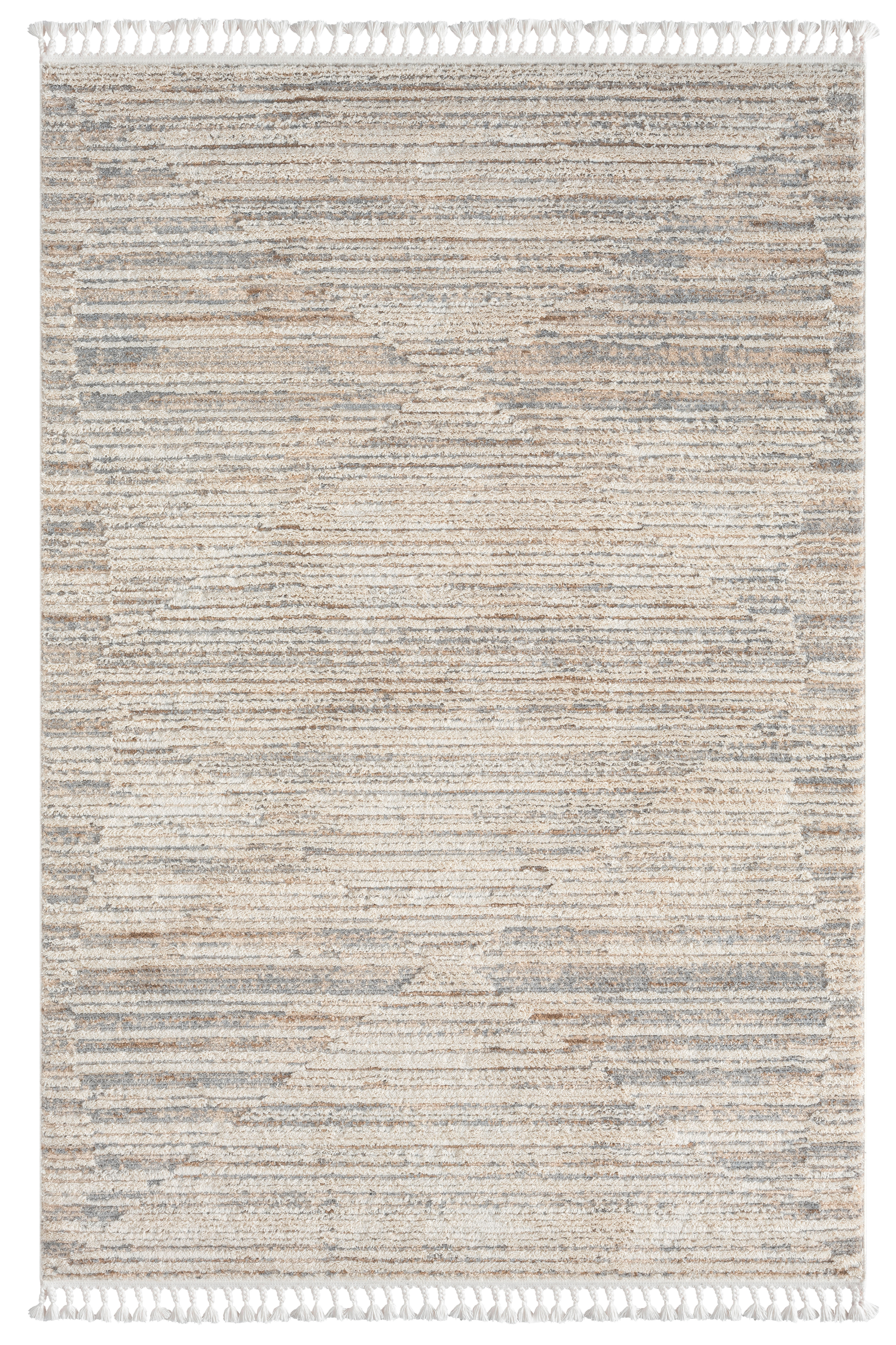 FLACHWEBETEPPICH 200/290 cm Enya 2  - Hellgrau/Grau, Basics, Textil (200/290cm)