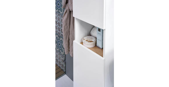 MIDISCHRANK 30/140/33 cm - Eichefarben/Weiß, KONVENTIONELL, Holzwerkstoff (30/140/33cm) - Xora