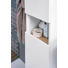 MIDISCHRANK Eschefarben, Weiß - Eschefarben/Weiß, KONVENTIONELL, Holzwerkstoff (30/140/33cm) - Xora