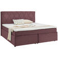 BOXSPRINGBETT 180/200 cm  in Beere  - Beere/Schwarz, Design, Kunststoff/Textil (180/200cm) - Xora