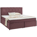 BOXSPRINGBETT 180/200 cm  in Beere  - Beere/Schwarz, Design, Kunststoff/Textil (180/200cm) - Xora