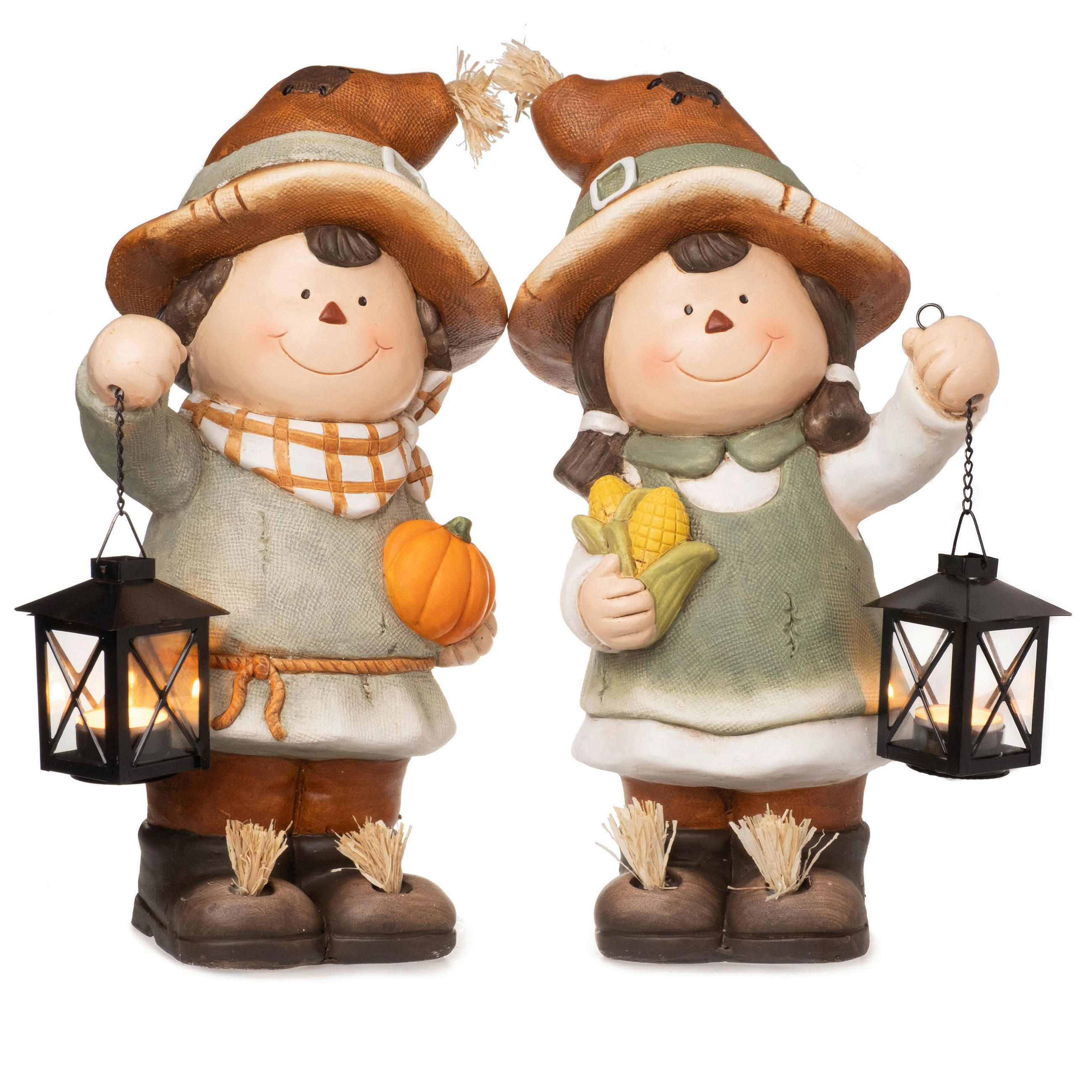 DEKOVOGELSCHEUCHE - Orange, LIFESTYLE, Stein (23,5/19,5/41cm)