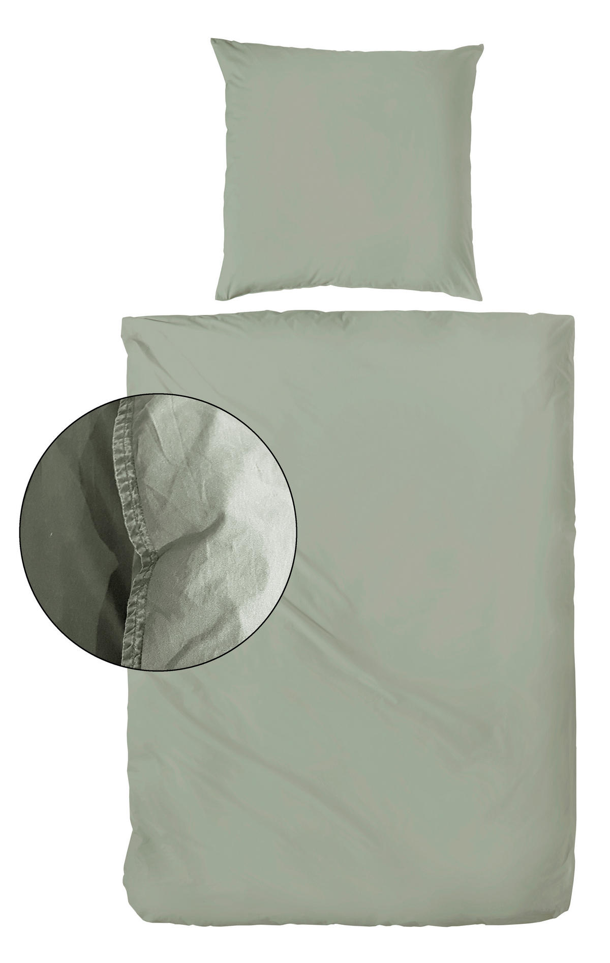 BETTWÄSCHE Renforcé 200/200 cm  - Olivgrün, Basics, Textil (200/200cm)