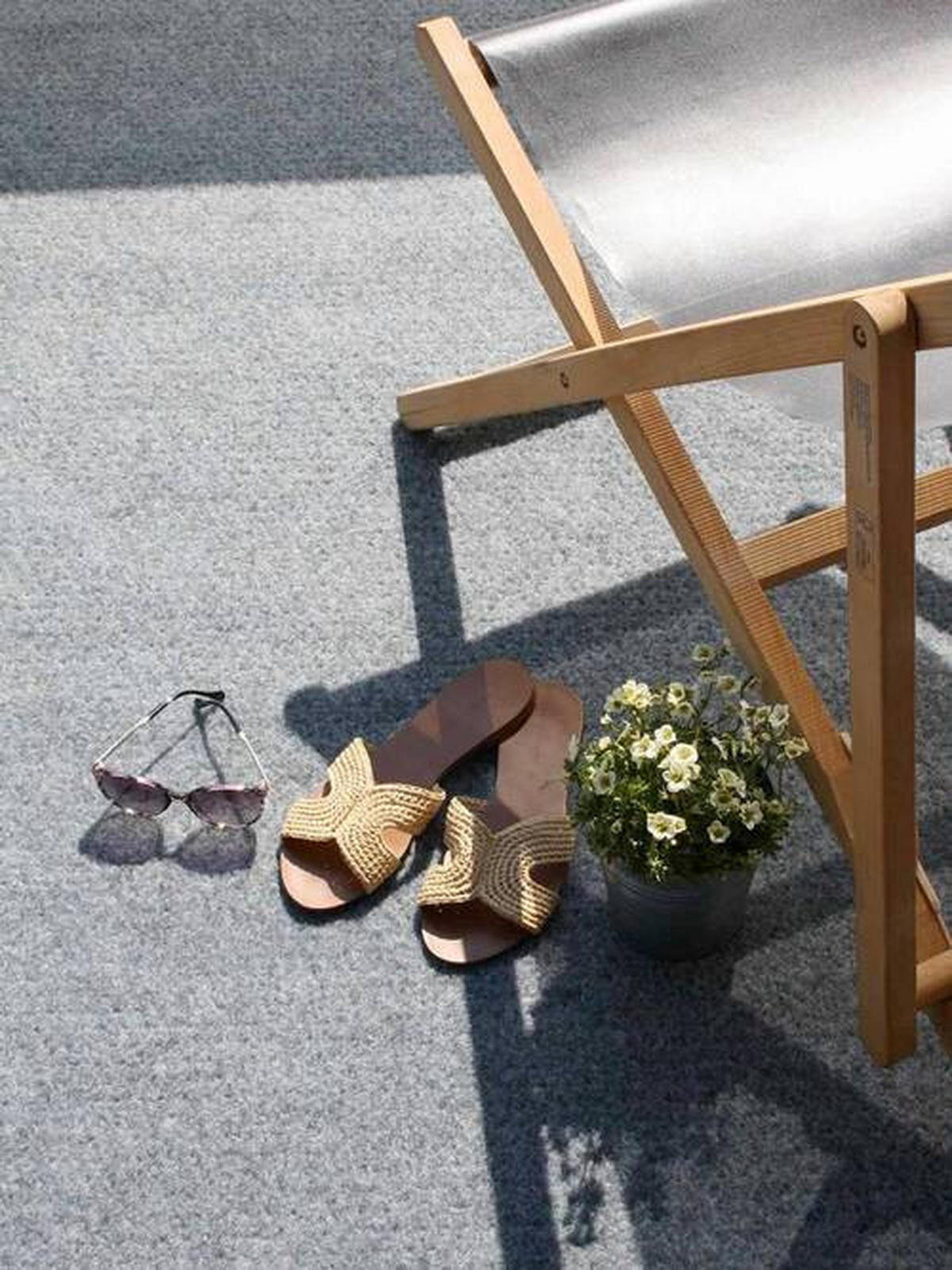 RASENTEPPICH - Graublau, Basics, Textil (400/1150cm)