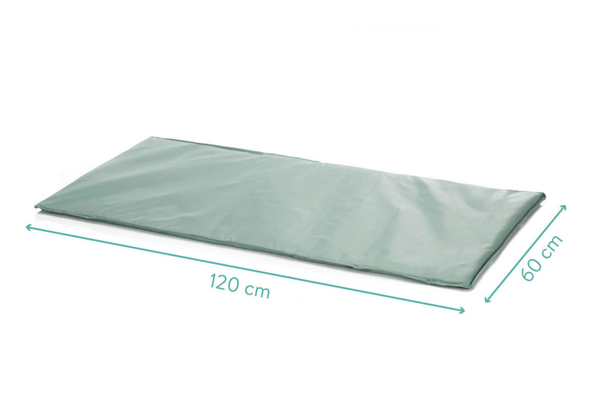 CESTOVNÍ POSTEL   - zelená, Basics, kov/textil (120/60cm) - Fillikid