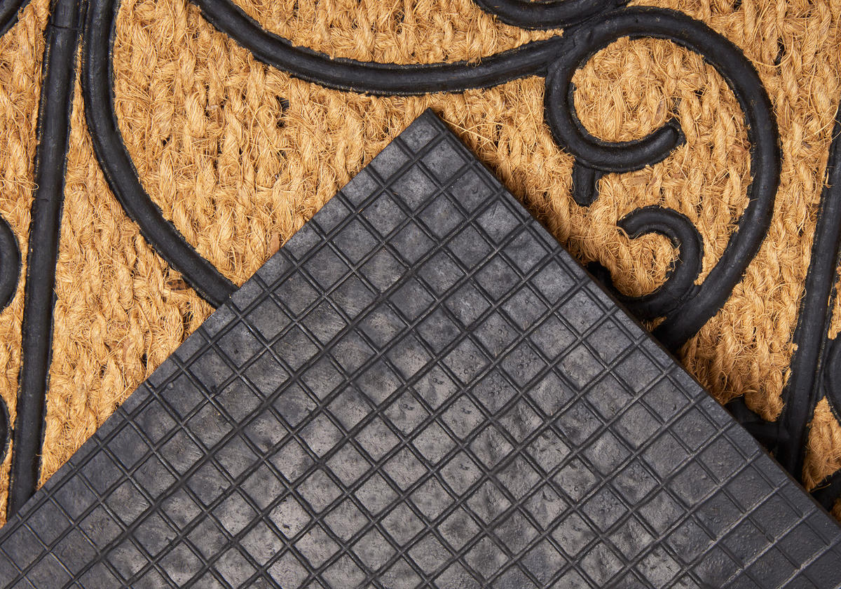 KOKOSMATTE  45/75 cm  Schwarz, Hellbraun  - Hellbraun/Schwarz, Basics, Naturmaterialien/Kunststoff (45/75cm)