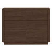 KOMMODE Mocha, 115,2/85,5/40 cm, 6 Schublade(n)  - Walnussfarben/Schwarz, Design, Holzwerkstoff (115,2/85,5/40cm) - MID.YOU