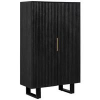 HIGHBOARD  in 90/150/40 cm  - Goldfarben/Schwarz, Design, Holz/Metall (90/150/40cm) - Livetastic