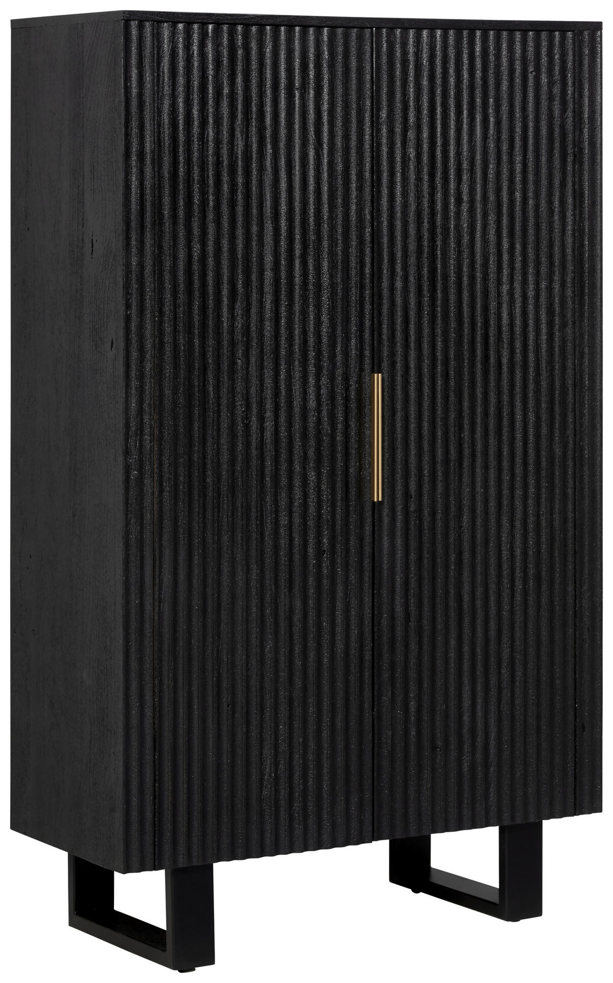 HIGHBOARD  in 90/150/40 cm  - Goldfarben/Schwarz, Design, Holz/Metall (90/150/40cm) - Livetastic