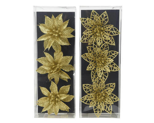 DEKOBLUME - Goldfarben, LIFESTYLE, Kunststoff (0,50/9,00/9,00cm)
