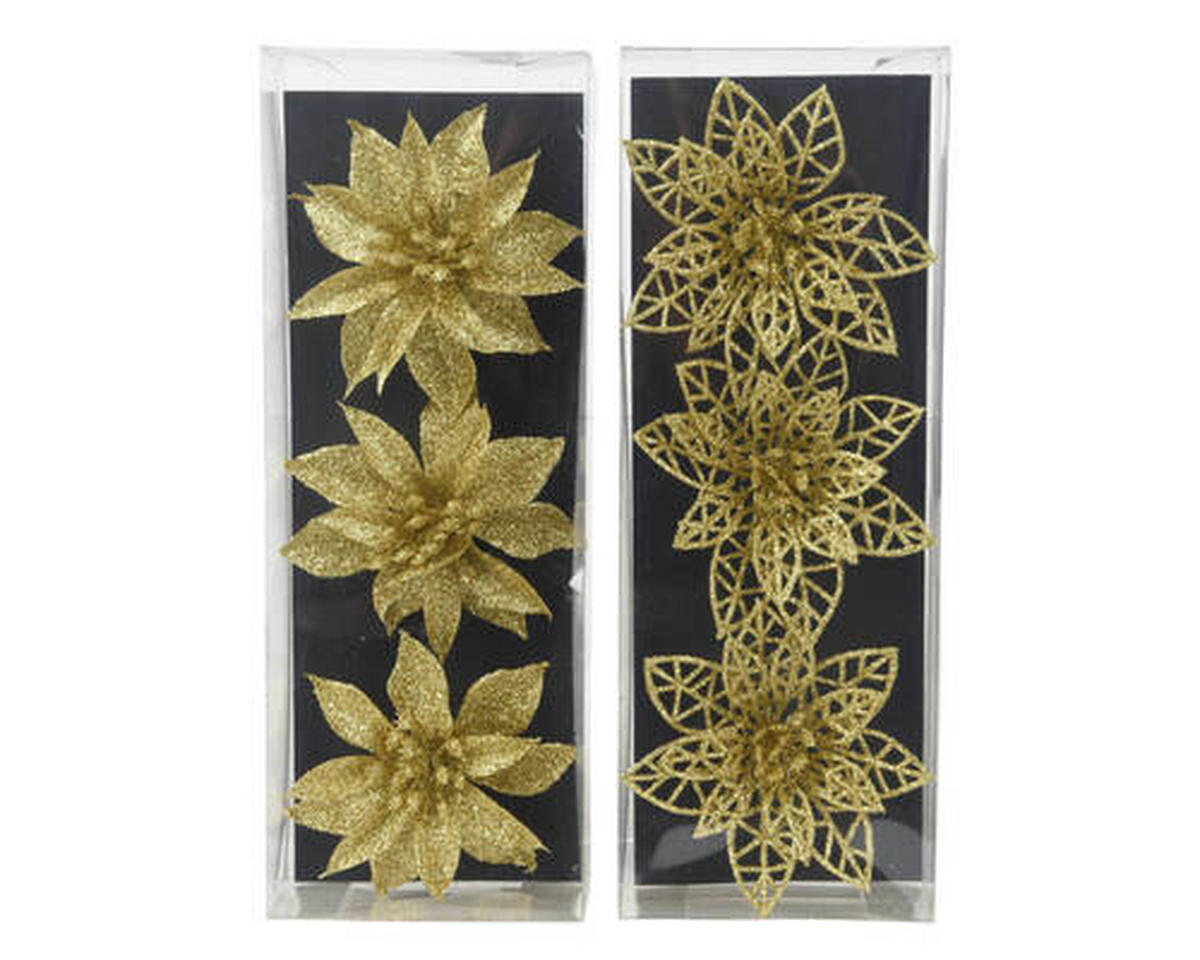 DEKOBLUME - Goldfarben, LIFESTYLE, Kunststoff (0,50/9,00/9,00cm)