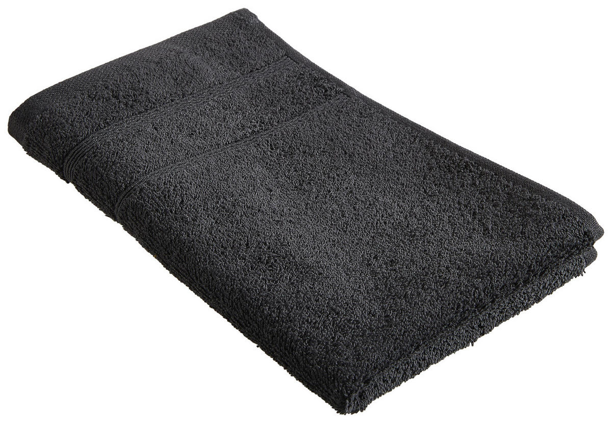 GÄSTETUCH MAKI Schwarz 30/50 cm  - Schwarz, Basics, Textil (30/50cm) - Bio:Vio