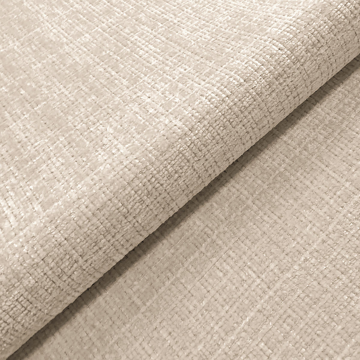 ECKSOFA Mauris in Chenille Creme Rückenkissen  233/200 cm  - Creme/Schwarz, Design, Kunststoff/Textil (233/200cm) - Livetastic