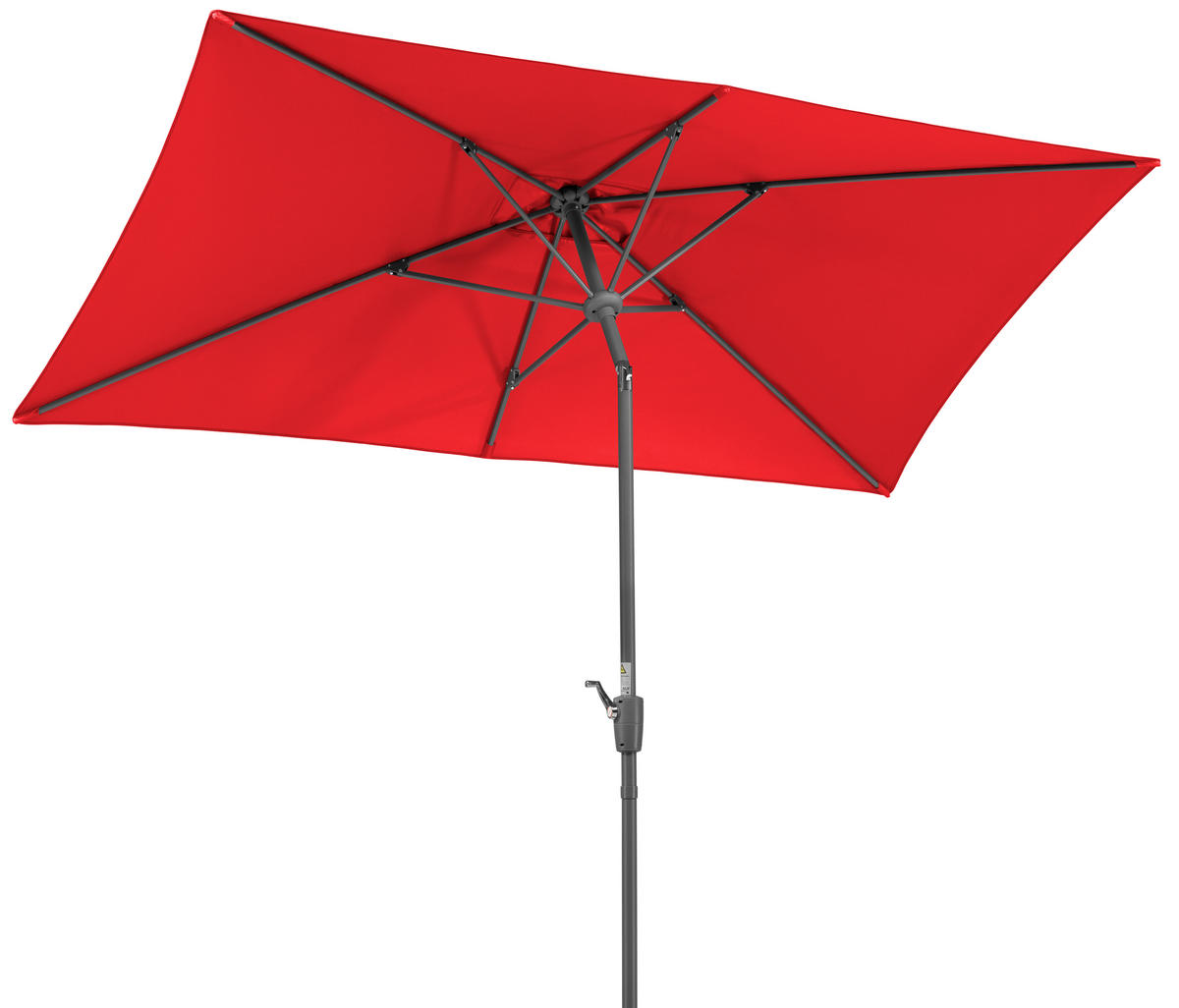 SONNENSCHIRM 270 cm Rot  - Anthrazit/Rot, Basics, Textil/Metall (150/250/270cm) - Schneider