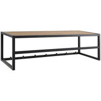 WANDGARDEROBE  in Schwarz, Wildeiche  - Wildeiche/Schwarz, Trend, Holzwerkstoff/Metall (77/28/22cm) - MID.YOU