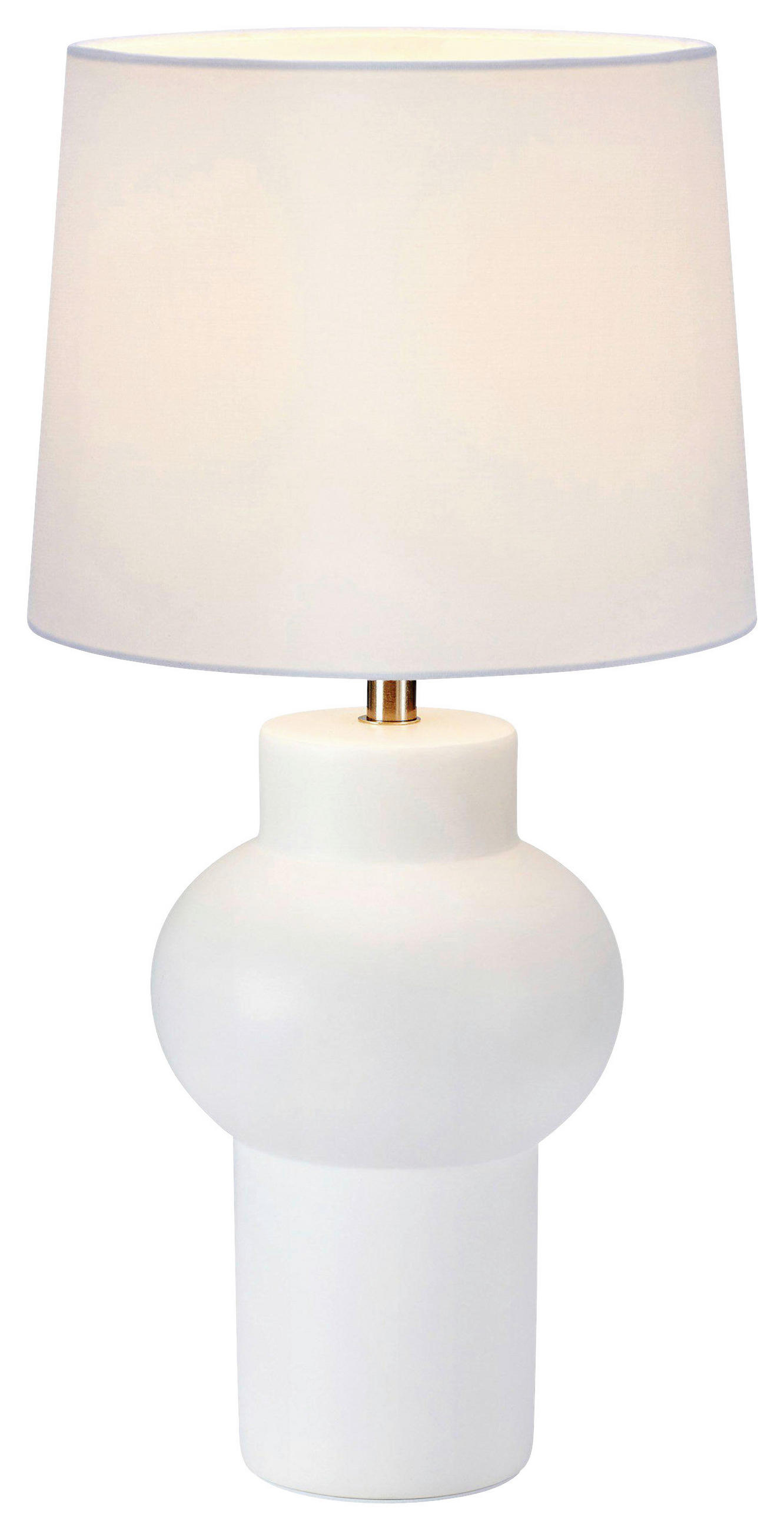 TISCHLEUCHTE SHAPE 23/46 cm   - Weiß, Basics, Keramik/Textil (23/46cm) - Markslöjd