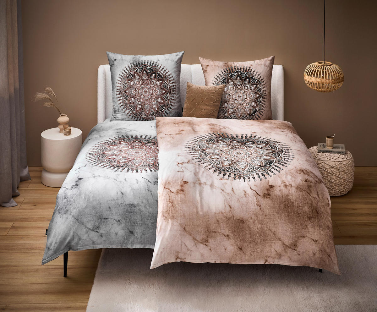 BETTWÄSCHE Satin 155/220 cm  - Sandfarben, Textil (155/220cm) - Novel