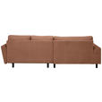 ECKSOFA in Webstoff Dunkelorange  - Buchefarben/Dunkelorange, KONVENTIONELL, Holz/Textil (169/294cm) - Carryhome