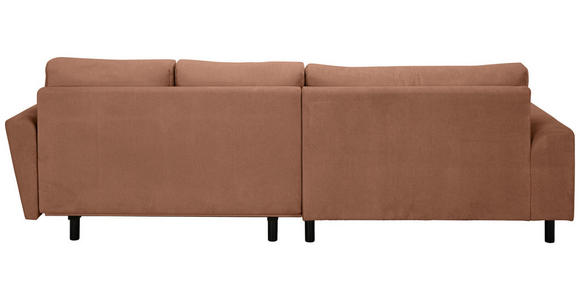 ECKSOFA in Webstoff Dunkelorange  - Buchefarben/Dunkelorange, KONVENTIONELL, Holz/Textil (169/294cm) - Carryhome