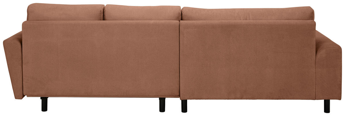 ECKSOFA in Webstoff Dunkelorange  - Buchefarben/Dunkelorange, KONVENTIONELL, Holz/Textil (169/294cm) - Carryhome