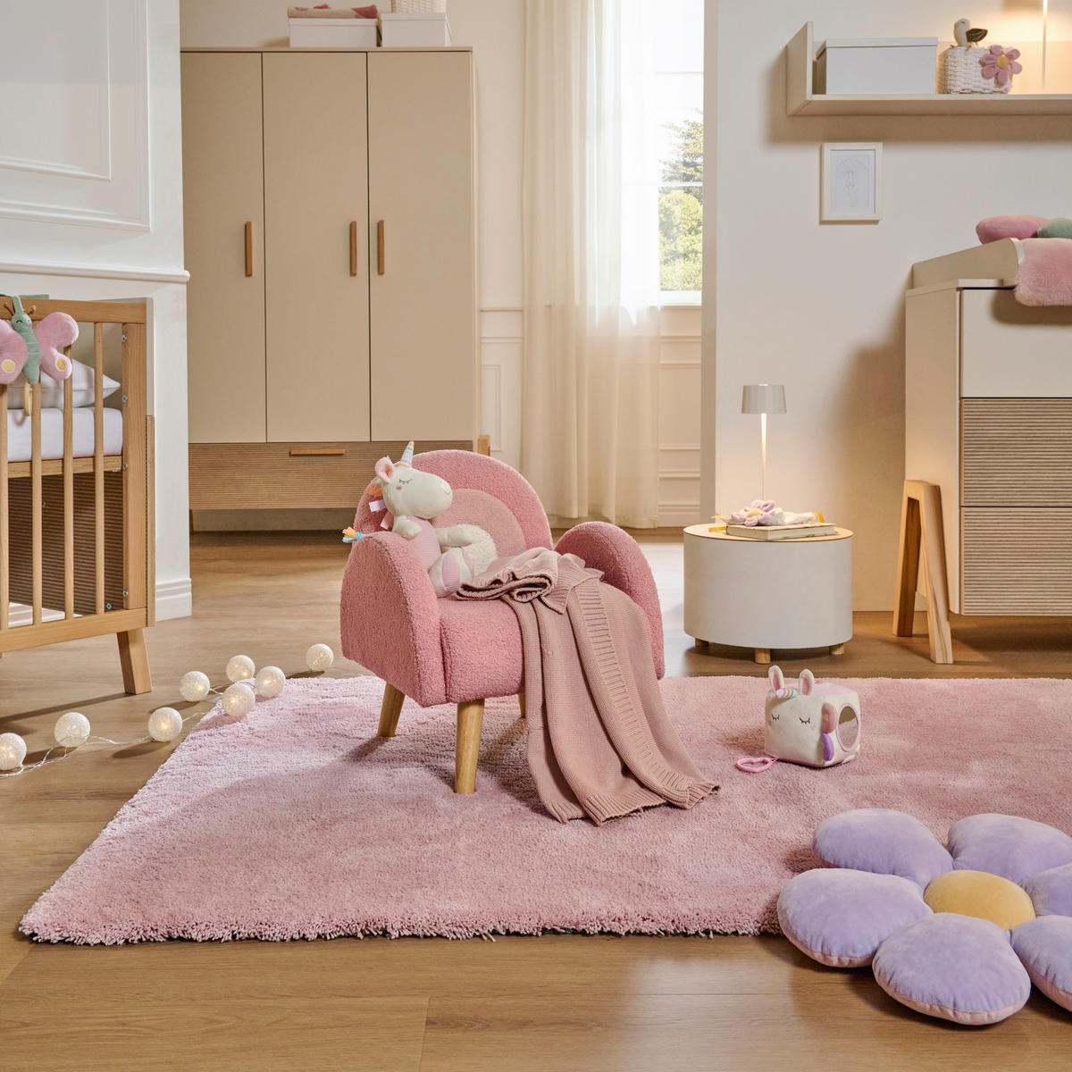 GYEREKFOTEL - pink/rózsaszín, Trend, textil (45/52/47cm) - Jimmylee