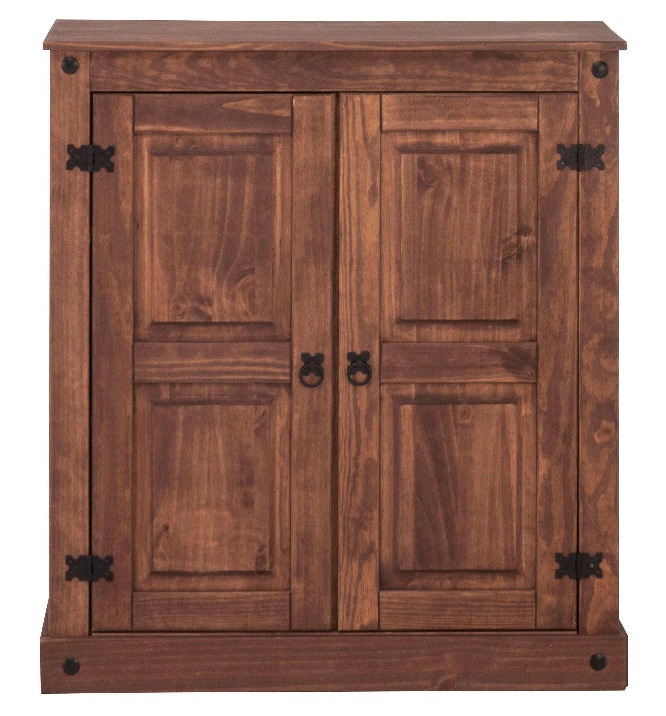 Highboard Mexico Naturfarben Schwarz