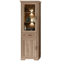 VITRINE in Eichefarben  - Eichefarben, Design, Holzwerkstoff/Metall (66/204/42cm) - MID.YOU