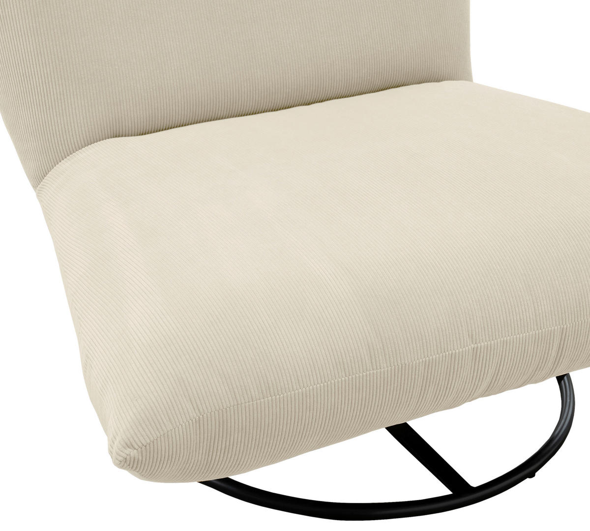 Relaxsessel in Textil Beige  - Beige/Schwarz, Design, Textil/Metall (100/78/96cm) - Livetastic