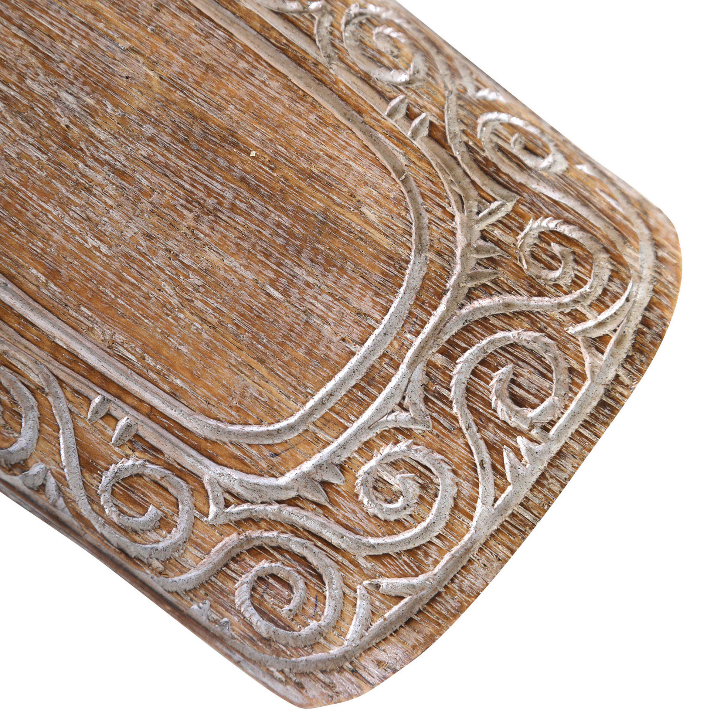 WANDDEKO Holz - Naturfarben/Weiß, Trend, Holz (14/100/4cm)