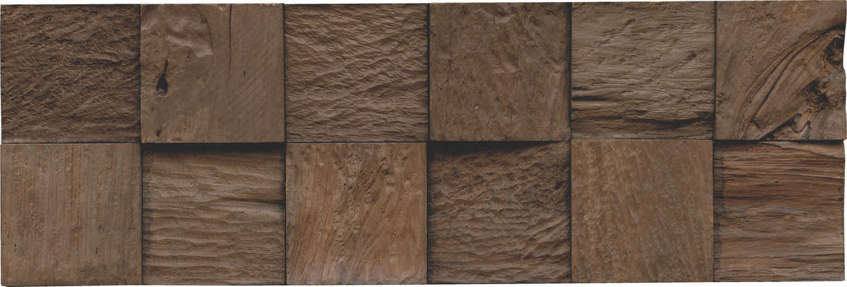 WANDVERKLEIDUNG 10 Stück  - Dunkelbraun, Basics, Holz (55.2/18.4/2cm)