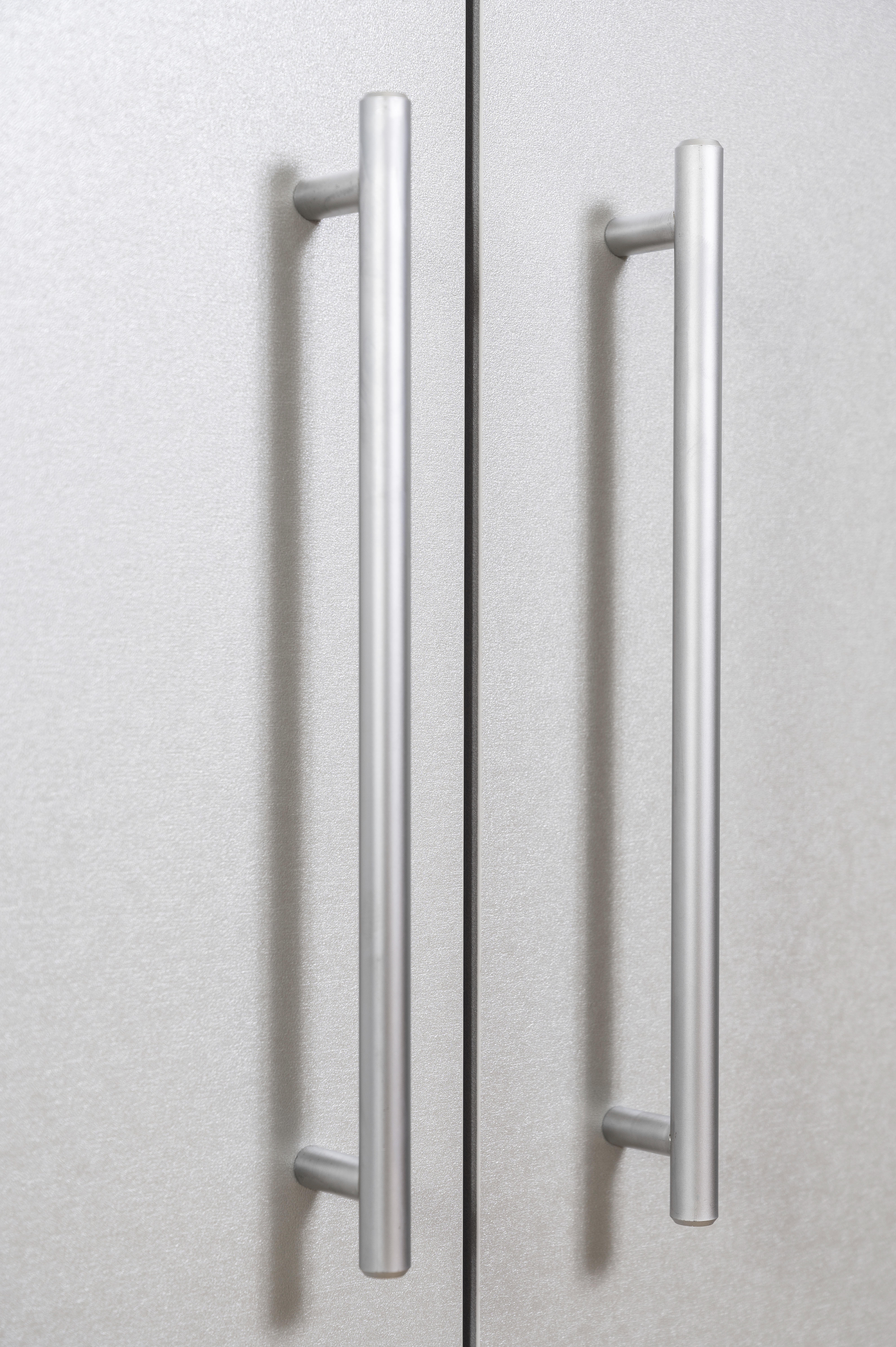 SCHRANKKÜCHE  104 cm  - Weiß, MODERN, Holzwerkstoff/Metall (104/193/67cm) - Respekta