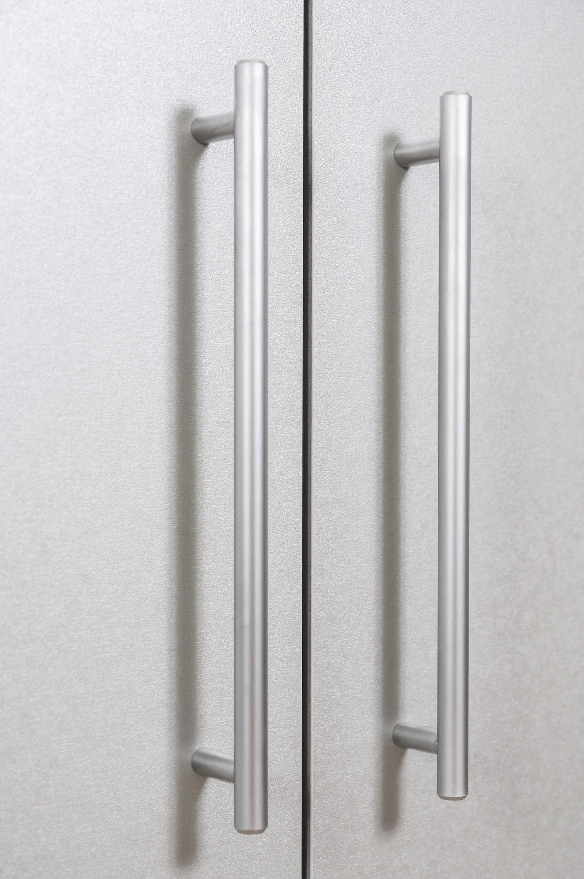 SCHRANKKÜCHE  104/193/67 cm  in Weiß  - Edelstahlfarben/Silberfarben, MODERN, Holzwerkstoff/Metall (104/193/67cm) - Respekta
