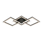 LED-DECKENLEUCHTE 76,4/35,7/8 cm   - Schwarz, Design, Kunststoff/Metall (76,4/35,7/8cm) - Novel