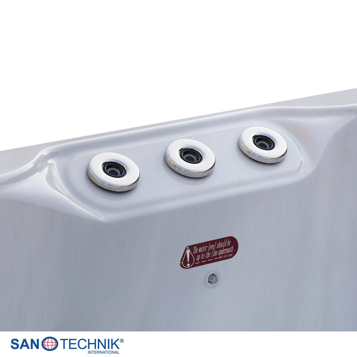 WHIRLPOOL Capri  - Grauweiß, KONVENTIONELL, Kunststoff (210/160/90cm) - Sanotechnik