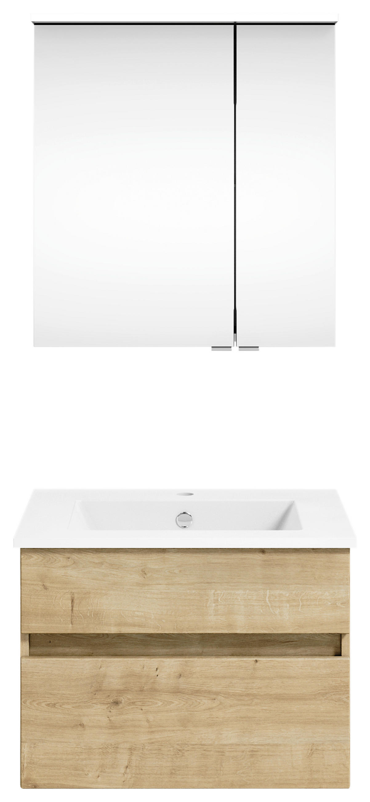 BADEZIMMER  in 62 cm  - Eichefarben/Weiß, KONVENTIONELL, Holzwerkstoff (62cm) - Puris