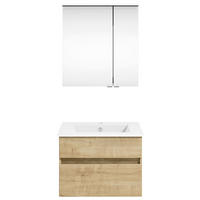 BADEZIMMER 62 cm  - Weiss/Eichefarben, Konventionell, Holzwerkstoff (62cm) - Puris