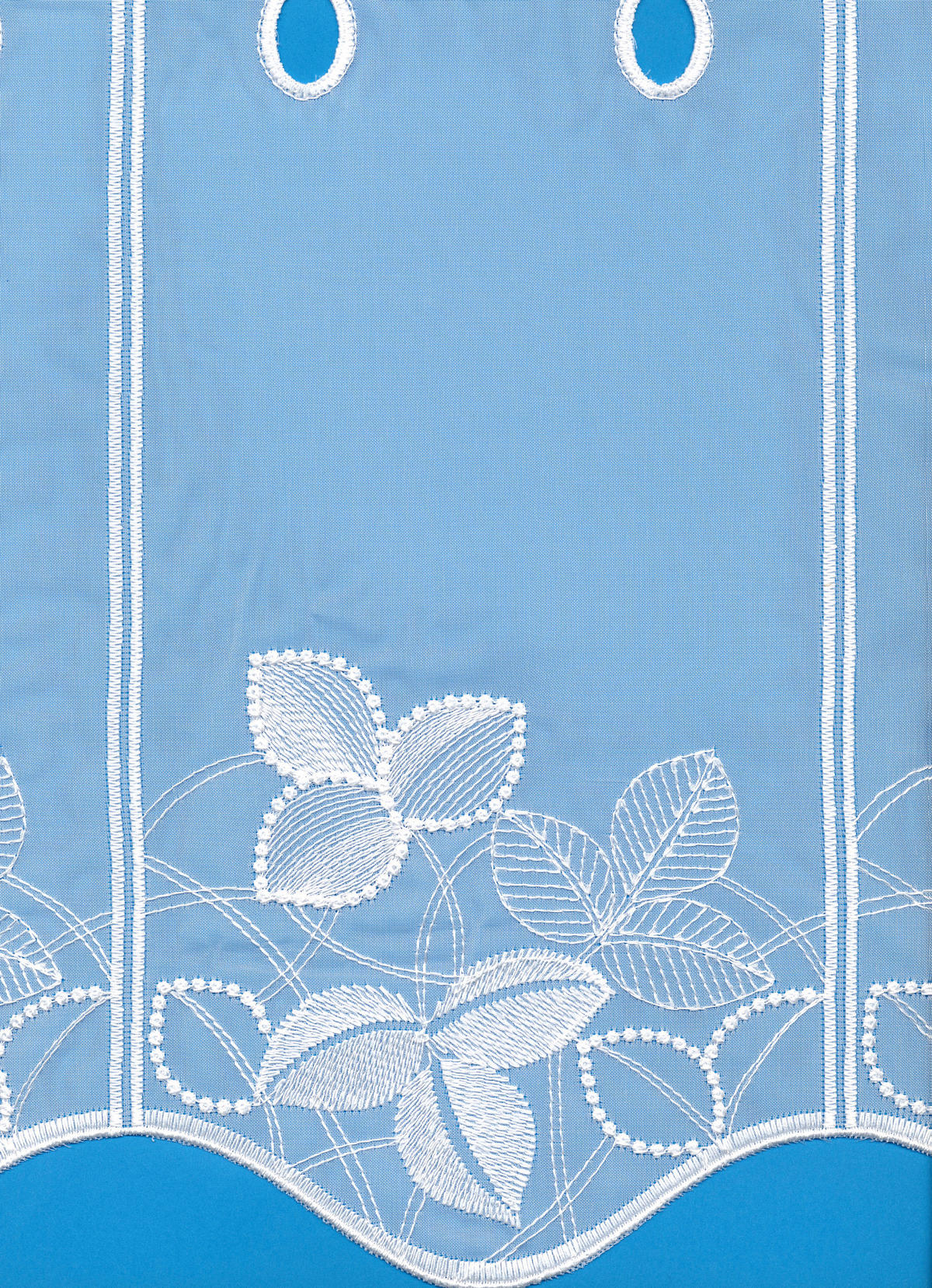KURZGARDINE   80/30 cm   - Weiß, KONVENTIONELL, Textil (80/30cm)