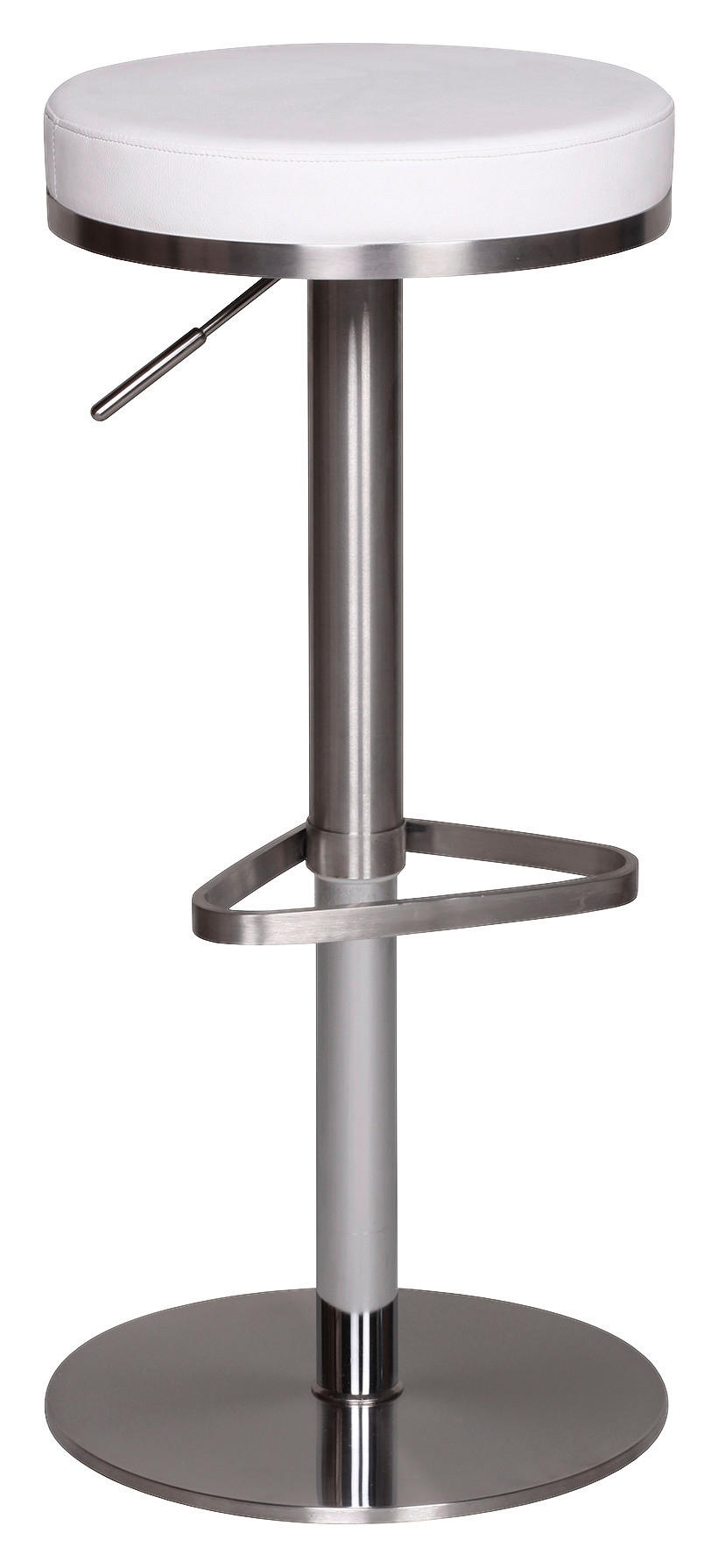 BARPALL i vit  - vit/silver, Modern, metall/textil (38/57/38cm) - MID.YOU