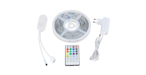 LED-STRIP 300 cm  Rainbow 3  - Weiß, Design, Kunststoff (300cm) - Novel