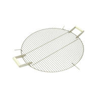 GRILLROST - Edelstahlfarben/Rostfarben, Basics, Holz/Metall (63cm)