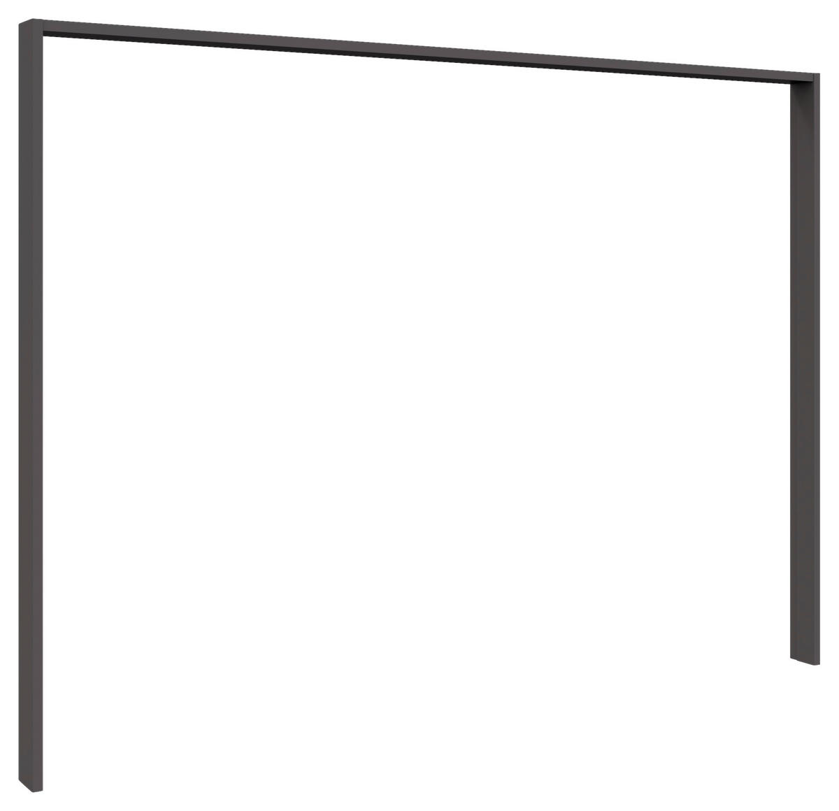 PASSEPARTOUTRAHMEN 306/220/12 cm Dunkelgrau  - Dunkelgrau, KONVENTIONELL, Holzwerkstoff (306/220/12cm) - Venda