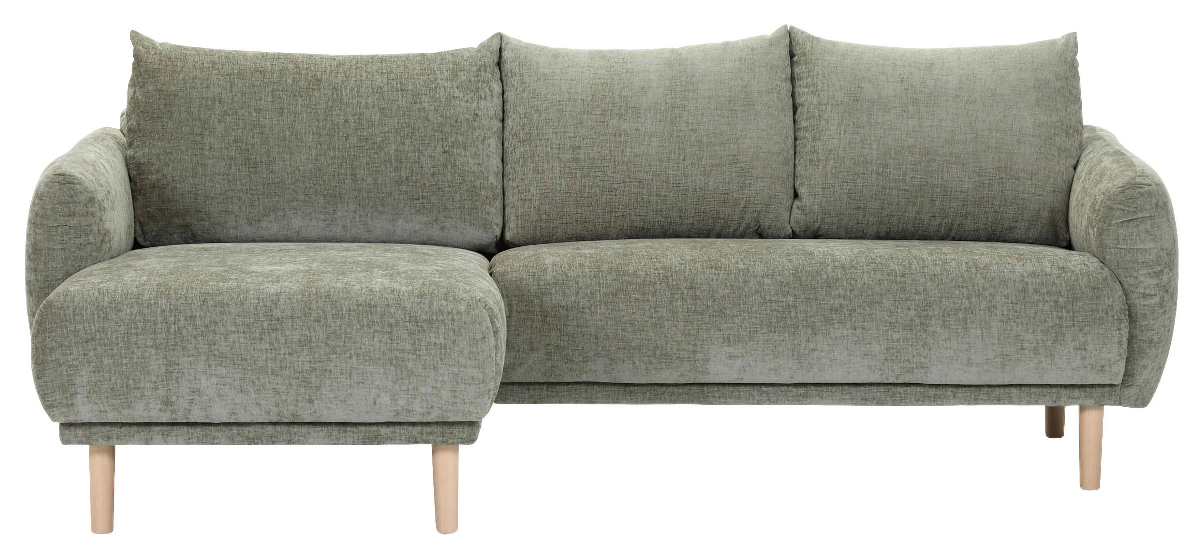 HÖRNSOFFA i flatväv olivgrön  - olivgrön/bokfärgad, Klassisk, trä/textil (144/230cm) - Livetastic