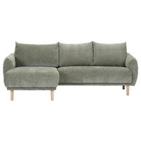 HÖRNSOFFA i flatväv olivgrön  - olivgrön/bokfärgad, Klassisk, trä/textil (144/230cm) - Livetastic