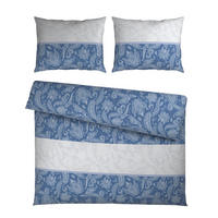 BETTWÄSCHE Satin 200/200 cm  - Blau, Textil (200/200cm) - Novel
