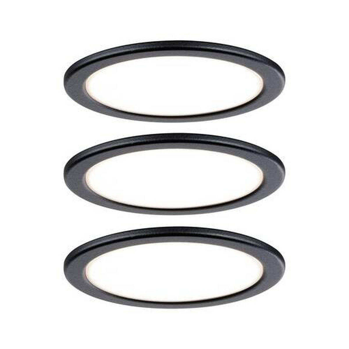 UNTERBAULEUCHTE 99990 6,5/1,7 cm   - Schwarz, Basics, Kunststoff (6,5/1,7cm) - Paulmann