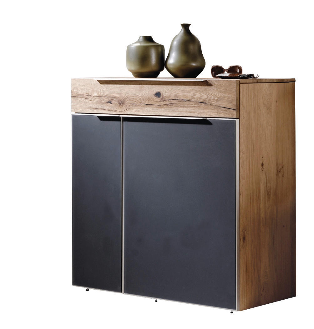 Voglauer Kommode Anthrazit, 96x98x42.5 cm