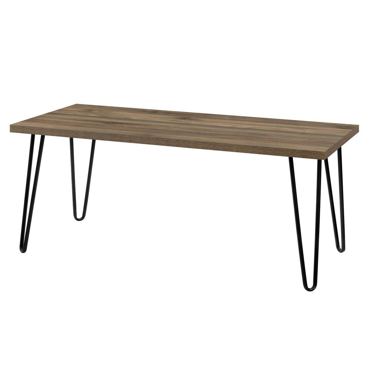 COUCHTISCH Owen 105/49/45 cm rechteckig Walnussfarben  - Walnussfarben/Schwarz, Design, Holzwerkstoff/Metall (105/49/45cm) - MID.YOU